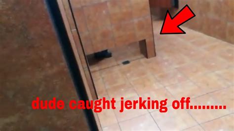 caught jerking in bathroom